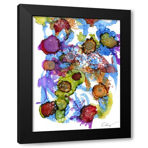 Coastal Spectrum I Black Modern Wood Framed Art Print by Baynes, Cheryl