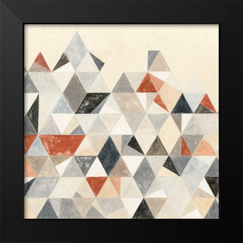 Division and Connection I Black Modern Wood Framed Art Print by Meagher, Megan