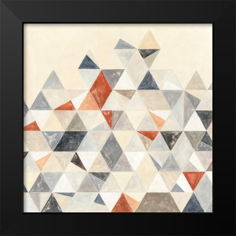 Division and Connection II Black Modern Wood Framed Art Print by Meagher, Megan