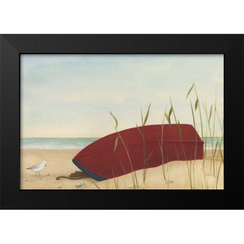 Seaside Dunes II Black Modern Wood Framed Art Print by Vess, June Erica