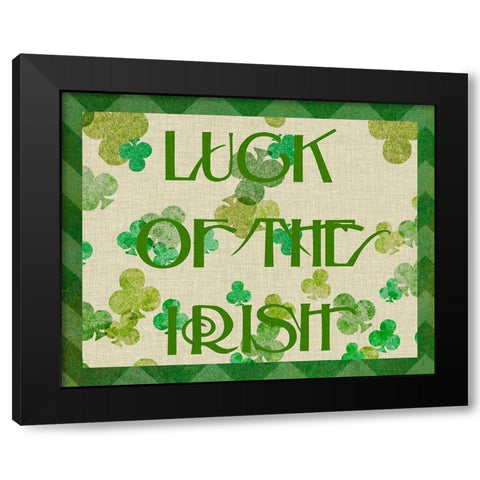 St. Pattys Collection A Black Modern Wood Framed Art Print by Vision Studio