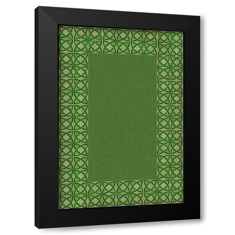 St. Pattys Collection E Black Modern Wood Framed Art Print with Double Matting by Vision Studio
