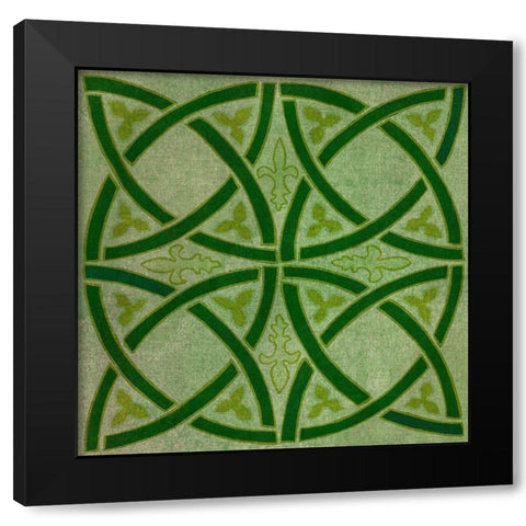 St. Pattys Collection G Black Modern Wood Framed Art Print with Double Matting by Vision Studio