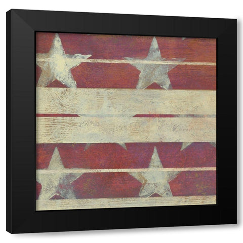 American Quilt G Black Modern Wood Framed Art Print with Double Matting by Vision Studio
