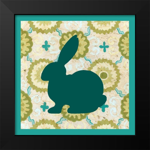 Decorative Easter Collection D Black Modern Wood Framed Art Print by Vision Studio