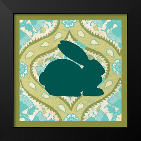 Decorative Easter Collection E Black Modern Wood Framed Art Print by Vision Studio