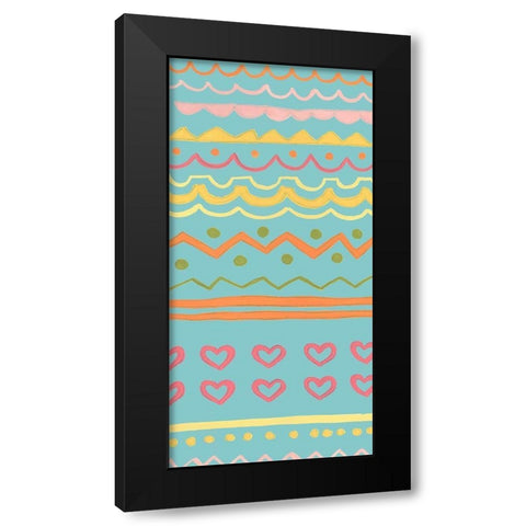 Easter Sweeties Collection B Black Modern Wood Framed Art Print with Double Matting by Vess, June Erica