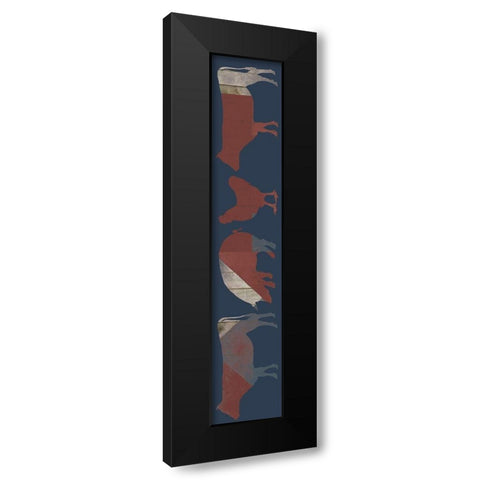 Fourth on the Farm Collection D Black Modern Wood Framed Art Print by Studio W