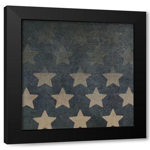 Patriotic Collection F Black Modern Wood Framed Art Print by Vess, June Erica