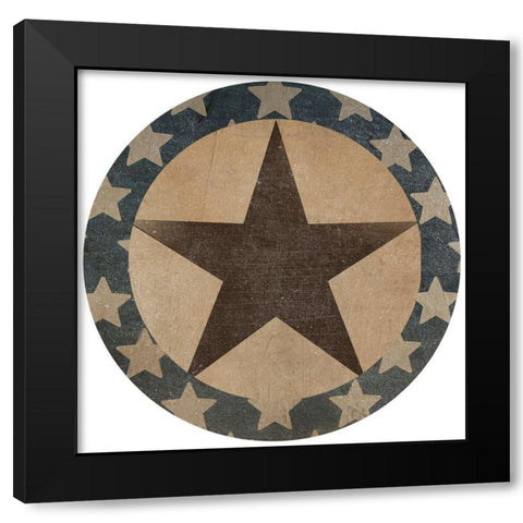 Patriotic Collection G Black Modern Wood Framed Art Print by Vess, June Erica