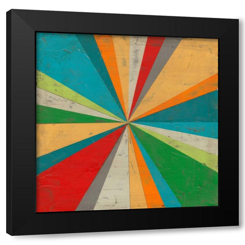 Carnival Lights II Black Modern Wood Framed Art Print with Double Matting by Vess, June Erica