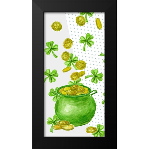 St. Patricks Day Collection B Black Modern Wood Framed Art Print by Wang, Melissa