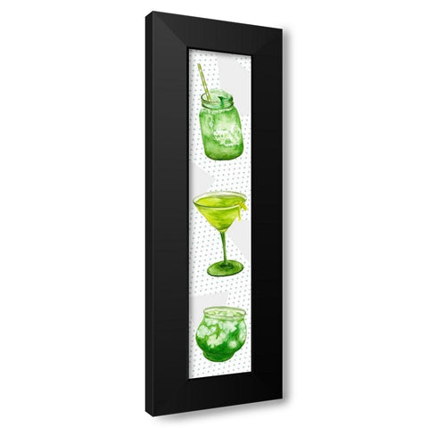 St. Patricks Day Collection D Black Modern Wood Framed Art Print with Double Matting by Wang, Melissa