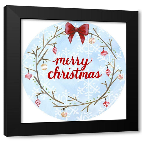 Sweet Christmas Collection E Black Modern Wood Framed Art Print with Double Matting by Popp, Grace