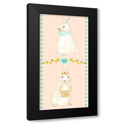 Sweet Easter Collection B Black Modern Wood Framed Art Print by Vess, June Erica