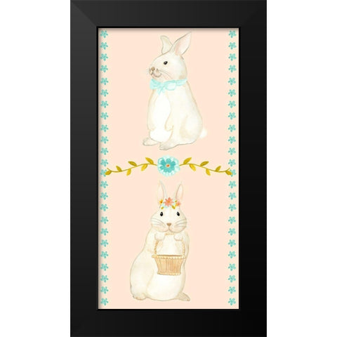 Sweet Easter Collection B Black Modern Wood Framed Art Print by Vess, June Erica