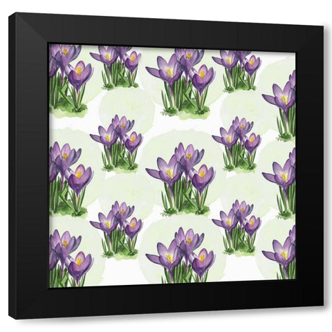 Bunny Crossing Collection F Black Modern Wood Framed Art Print by Parker, Jennifer Paxton