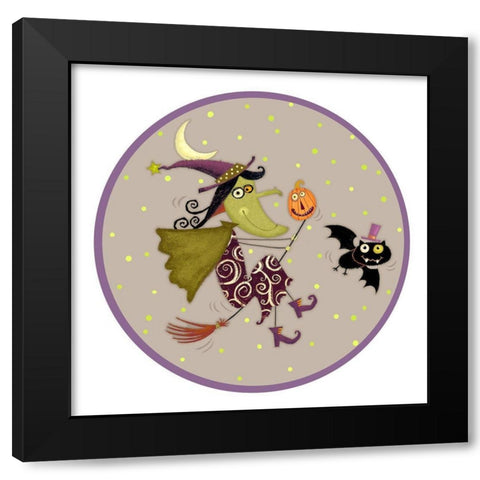 EEK Collection C Black Modern Wood Framed Art Print with Double Matting by Eisner, Viv