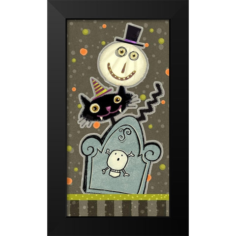 Happy Haunting Collection B Black Modern Wood Framed Art Print by Eisner, Viv