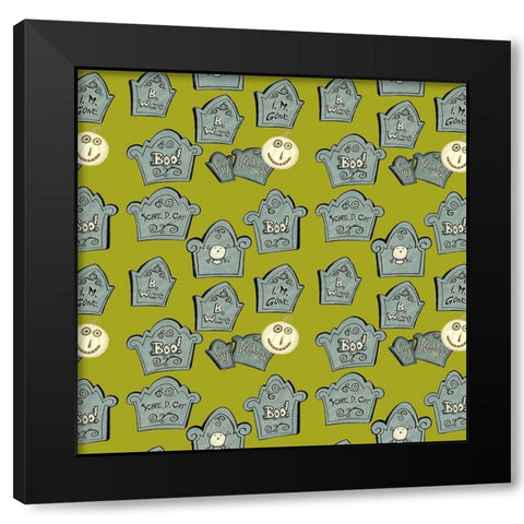 Happy Haunting Collection H Black Modern Wood Framed Art Print by Eisner, Viv