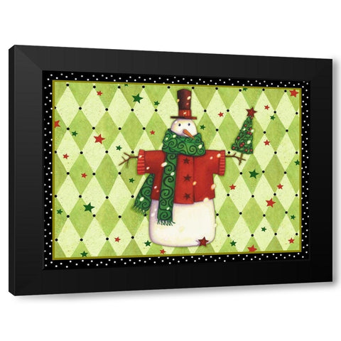 Harlequin Christmas Collection A Black Modern Wood Framed Art Print with Double Matting by Eisner, Viv