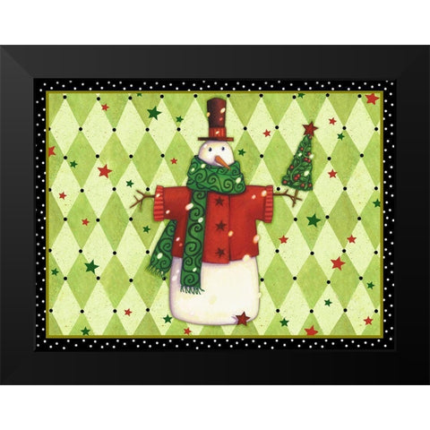 Harlequin Christmas Collection A Black Modern Wood Framed Art Print by Eisner, Viv