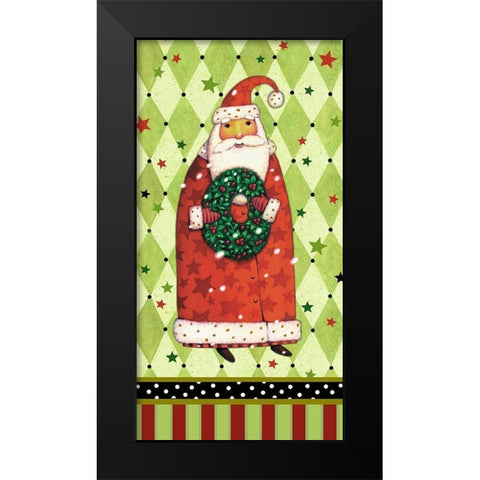 Harlequin Christmas Collection B Black Modern Wood Framed Art Print by Eisner, Viv