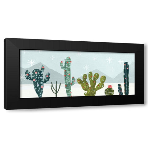 Holiday Llama Collection D Black Modern Wood Framed Art Print with Double Matting by Borges, Victoria
