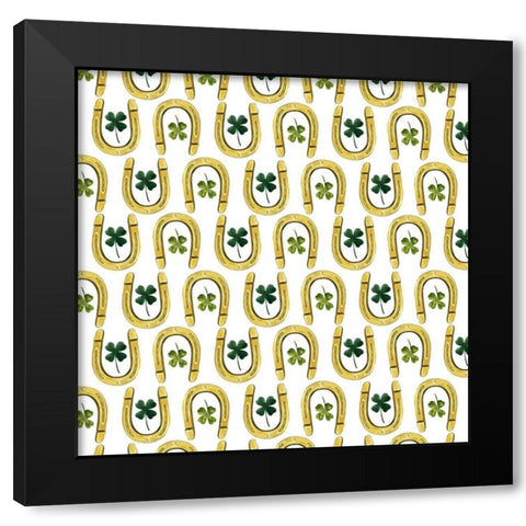 Leprechauns Rainbow Collection F Black Modern Wood Framed Art Print by Popp, Grace