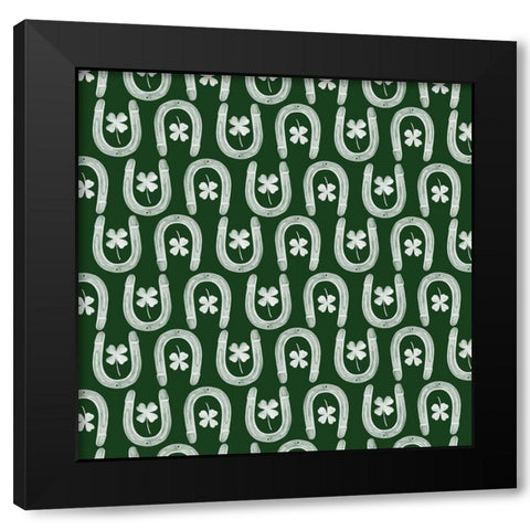 Leprechauns Rainbow Collection G Black Modern Wood Framed Art Print with Double Matting by Popp, Grace