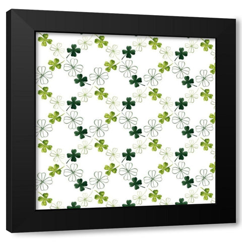 Leprechauns Rainbow Collection H Black Modern Wood Framed Art Print with Double Matting by Popp, Grace