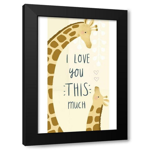 Mama and Me Collection B Black Modern Wood Framed Art Print with Double Matting by Borges, Victoria
