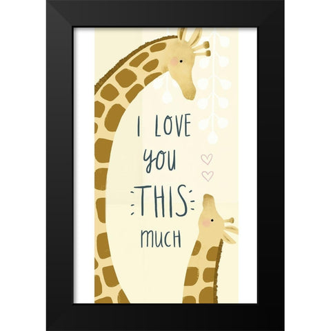 Mama and Me Collection B Black Modern Wood Framed Art Print by Borges, Victoria