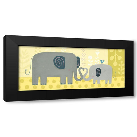 Mama and Me Collection D Black Modern Wood Framed Art Print with Double Matting by Borges, Victoria