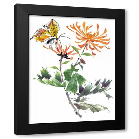 Summer Rapture I Black Modern Wood Framed Art Print with Double Matting by Parker, Nan Rae