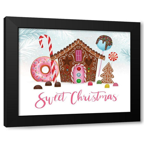 Sweet Holidays Collection A Black Modern Wood Framed Art Print with Double Matting by Borges, Victoria