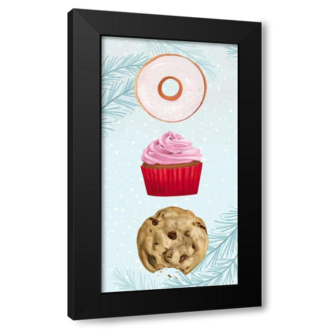 Sweet Holidays Collection B Black Modern Wood Framed Art Print by Borges, Victoria