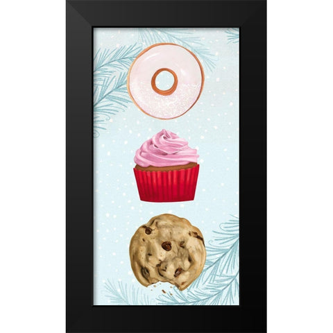 Sweet Holidays Collection B Black Modern Wood Framed Art Print by Borges, Victoria