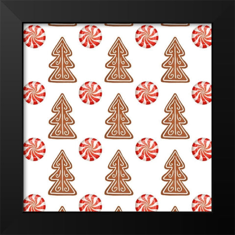 Sweet Holidays Collection F Black Modern Wood Framed Art Print by Borges, Victoria