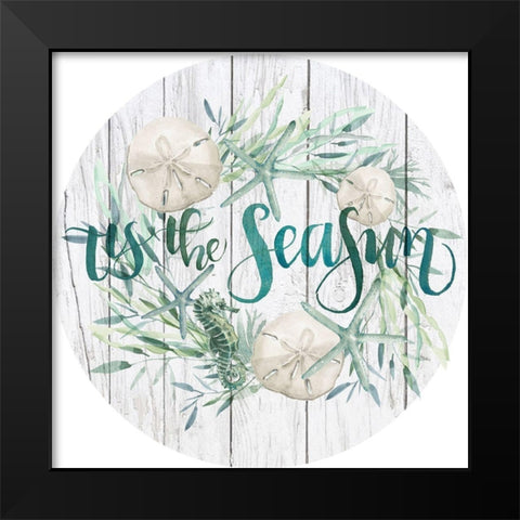 Tis the Seasun Collection C Black Modern Wood Framed Art Print by Parker, Jennifer Paxton