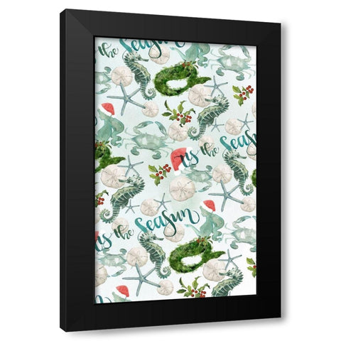 Tis the Seasun Collection E Black Modern Wood Framed Art Print by Parker, Jennifer Paxton