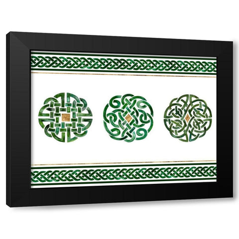 Celtic Knot Collection A Black Modern Wood Framed Art Print with Double Matting by Borges, Victoria