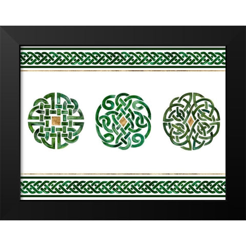Celtic Knot Collection A Black Modern Wood Framed Art Print by Borges, Victoria