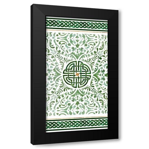 Celtic Knot Collection B Black Modern Wood Framed Art Print with Double Matting by Borges, Victoria