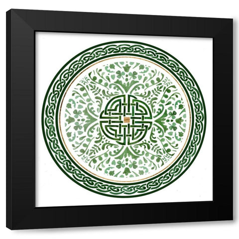 Celtic Knot Collection C Black Modern Wood Framed Art Print with Double Matting by Borges, Victoria