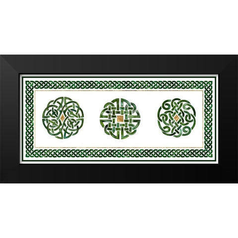 Celtic Knot Collection D Black Modern Wood Framed Art Print by Borges, Victoria