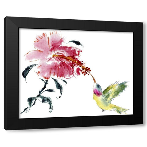 A Perfect Pairing Black Modern Wood Framed Art Print by Parker, Nan Rae