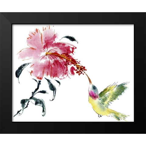 A Perfect Pairing Black Modern Wood Framed Art Print by Parker, Nan Rae