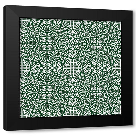 Celtic Knot Collection I Black Modern Wood Framed Art Print by Borges, Victoria