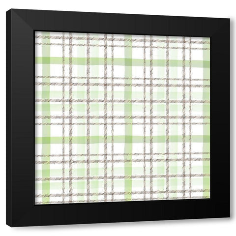 English Bunnies Collection H Black Modern Wood Framed Art Print with Double Matting by Parker, Jennifer Paxton